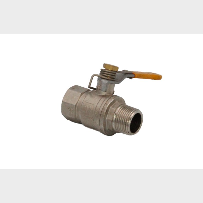 KUGLEHANE 1" MUFFE/NIPPEL M/FJEDER